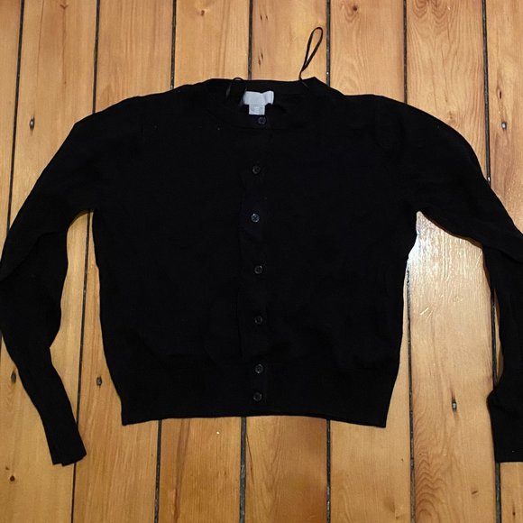 Sweaters - preppy black cardigan